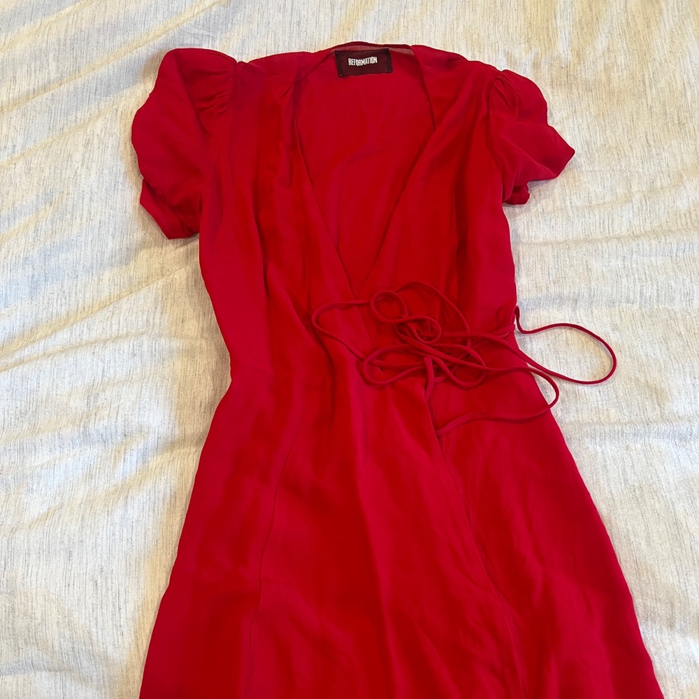 Reformation wrap dress